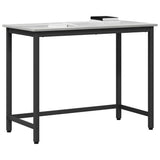 Table Grey Sonoma 80 x 50 x 76.5 cm Engineered Wood and Steel 873765