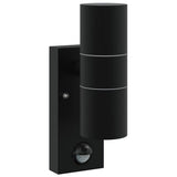 Outdoor Wall Light 2 pcs Black 7 x 10 x 22 cm 4005998