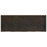 Bathroom Countertop Dark Brown 140x50x cm Treated Solid Wood 3156245
