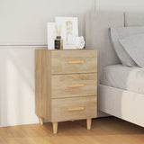 Bedside Cabinet Sonoma Oak 40x40x66 cm Engineered Wood 812081
