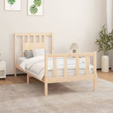 Bed Frame without Mattress Solid Wood Pine 100x200 cm 3188156
