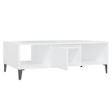 ZNTS Coffee Table White 103.5x60x35 cm Engineered Wood 806022