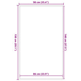 Doormat Black 90x150 cm 4105607
