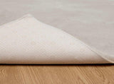 Anti-Slip Faux Rabbit Fur Rug OLITE Beige 200 x 200 cm 42021643