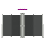 Retractable Side Awning Black 140x1200 cm 318060