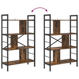 Bookshelf Smoked Oak 75 x 30 x 123.5 cm Engineered Wood 883966