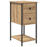 Bedside Cabinet with Drawer 2 pcs Artisan oak 32 x 42 x 70 cm 871288