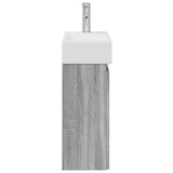 Bathroom Vanity Unit with Tap Grey Sonoma 45.5 x 22.5 x 84 cm 889517