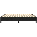 ZNTS Bed Frame without Mattress Black 180x200 cm Super King Super King Velvet 349886