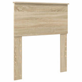 Bed Frame with Headboard Sonoma Oak 75 x 190 cm Solid Pine Wood 3410665