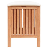 Bathroom Stool 40.5x40x52 cm Solid Wood Walnut 350351