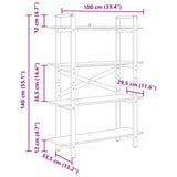 Bookshelf Sonoma Oak 100 x 33.5 x 140 cm Engineered Wood 883941