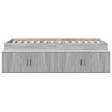 Bed Frame with Drawer Grey Sonoma 90 x 200 cm Engineered Wood 3335194