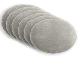 Cushion Cover 6 pcs HEERLEN Light Grey 60 cm Chenille Fabric 922958