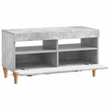 LED TV Cabinet Concrete Grey Engineered Wood 896338