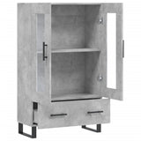 Highboard Concrete Grey 69.5x31x115 cm Engineered Wood 828328
