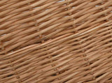 Firewood Basket with Carrying Handles 78x54x34 cm Natural Willow 286983