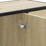Bathroom Sink Cabinet Sonoma Oak 80x33x60 cm Engineered Wood 849280