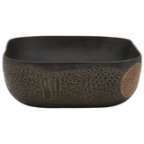 Countertop Basin Black Rectangular 48x37.5x13.5 cm Ceramic 155094