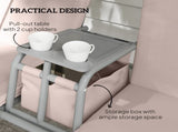 2 Seater Garden Swing Chair Patio Rocking Bench w/ Tilting Canopy, Double Padded Seats, Storage Bag T3398P315889