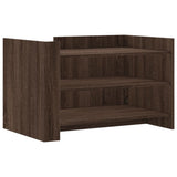 Coffee Table Brown Oak 80x50x50 cm Engineered Wood 848345