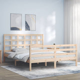 Bed Frame without Mattress 160x200 cm Solid Wood 3193996