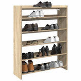Shoe Rack Sonoma Oak 80x25x100 cm Engineered Wood 859898