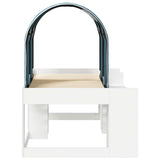 Bed with Tunnel 4 pcs White and Light Blue Engineered Wood 3423498