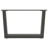 Coffee Table Legs V-Shape 2 pcs Anthracite 60x cm Steel 4012614