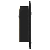 LED Bathroom Mirror Cabinet Black 40x12x45 cm Acrylic 804949