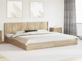 Bed Frame with Storage and Headboard Sonoma Oak 180 x 200 cm 3414003