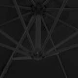 Cantilever Garden Parasol Black 46998