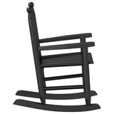 Rocking Chairs for Children 2 pcs Black Solid Wood Poplar 3281598