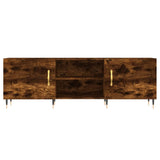 TV Cabinet Smoked Oak 150x30x50 cm Engineered Wood 829081