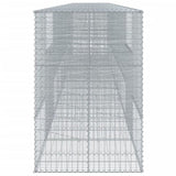Gabion Basket with Cover 900x100x150 cm Galvanised Iron 3295221