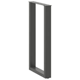 Bar Table Legs U-Shaped 2 pcs Anthracite 50x cm Steel 4013222