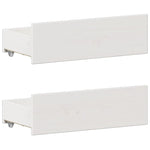 ZNTS Bookcase Bed without Mattress White 180x200 cm Super King Solid Wood Pine 3308913