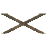 Coffee Table Legs X-Shaped 2 pcs Natural Steel 70x cm Steel 4012887