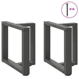 ZNTS Coffee Table Legs T-Shaped 2 pcs Anthracite 50x25x cm Steel 4013030