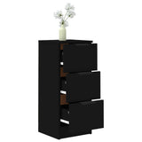 Sideboard Black 30x30x70 cm Engineered Wood 811153