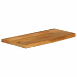 ZNTS Table Top Live Edge 90x40x2.5 cm Solid Wood Mango 370539