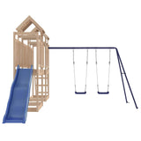 Outdoor Playset Pine Wood Colour with Blue 3155882