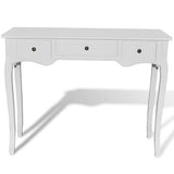 Dressing Console Table with Three Drawers White 241143
