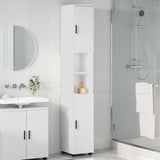 Bathroom Cabinet White 30 x 35 x 192 cm Engineered wood & Metal 883334