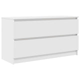 ZNTS TV Cabinet White 100x35x54 cm Engineered Wood 861805