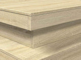 Coffee Table with LED Lights Sonoma Oak 90x50x40 cm 839849