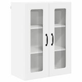 Wall Glass Cabinet PORTO White 60 x 31 x 80 cm Engineered Wood 885435