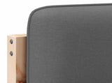 Upholstered Headboard Brown and Light Grey 160 cm 880113