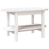 ZNTS Coffee Table White 80x45x45 cm Solid Wood Pine 822293