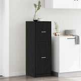 Apothecary Cabinet Black oak 40 x 41 x 118 cm Engineered wood 869032